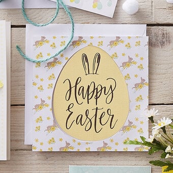 How to Make a Brush Lettered Easter Egg Card