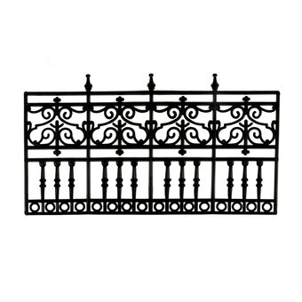 Doll&rsquo;s House Black Four-Panel Railing