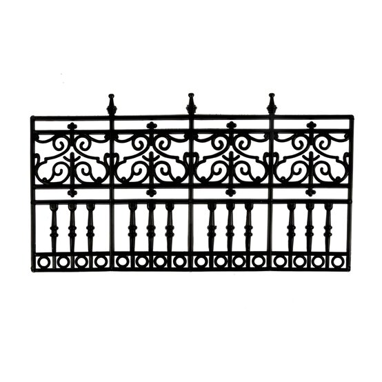 Doll&rsquo;s House Black Four-Panel Railing image number 1