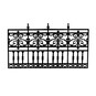 Doll&rsquo;s House Black Four-Panel Railing image number 1