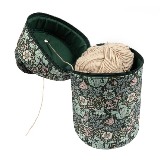 Floral Wood Block Yarn Holder image number 2