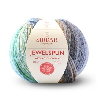 Sirdar Shimmering Sea Glass Jewelspun with Wool Chunky Yarn 200g