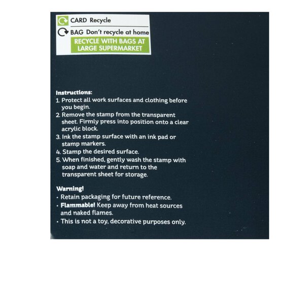 Floral Sentiment Clear Stamp Set 13 Pieces image number 5