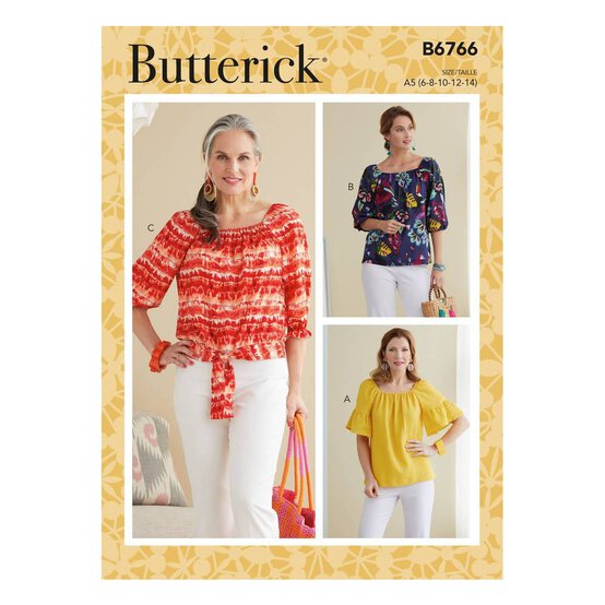 Butterick Women&rsquo;s Top Sewing Pattern B6766 (14-22) image number 1