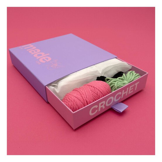 Made With Love Peach Crochet Keychain Kit image number 4