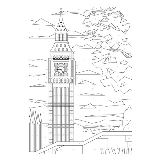 Landmark 3-in-1 Paint by Numbers image number 5