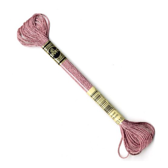 DMC Mouline Pink Amethyst Light Effects Embroidery Thread 8m (E316)