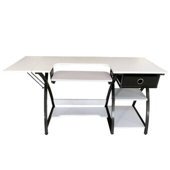 Black and White Sewing Desk 122cm x 61cm x 76cm