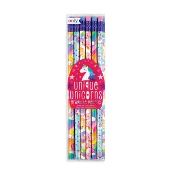 Unique Unicorn Graphite Pencils 12 Pack