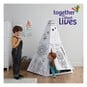 Colour-In Cardboard Teepee 110cm x 135cm image number 1
