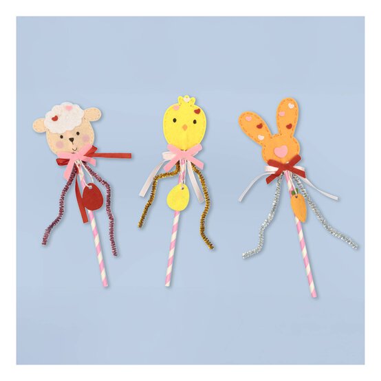 Make Your Own Easter Felt Wand Kit 3 Pack image number 1