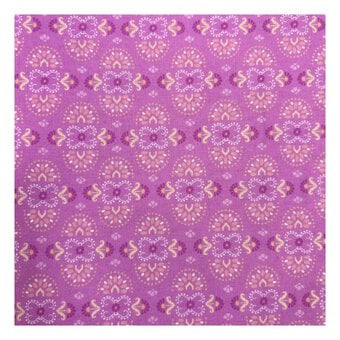 Island Haven Mauve Mirage Cotton Fabric by the Metre