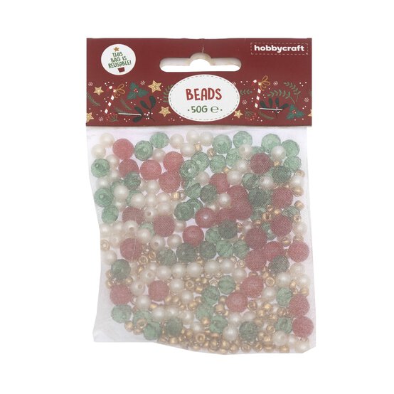 Snow Berry Beads 50g image number 4