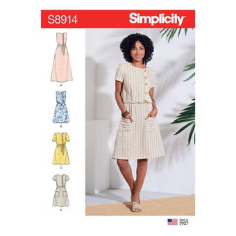 Simplicity Women’s Dress Sewing Pattern S8914 (14-22)
