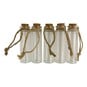 Clear Mini Glass Bottles 5 Pack image number 1