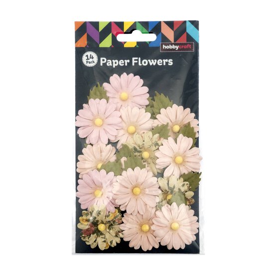 Pearl Pink Valerie Paper Flowers 14 Pack image number 2
