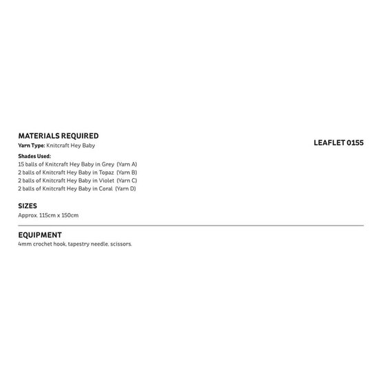 Knitcraft Ripple Rainbow Blanket Digital Pattern 0155 image number 2