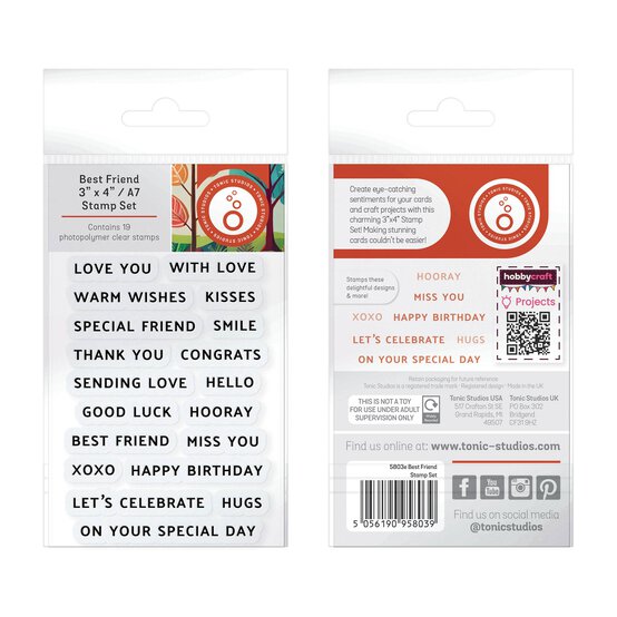 Tonic Studios Best Friend Stamp Set 19 Pieces image number 4