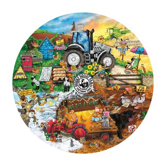 Ravensburger Diddly Squat Farm Circular Jigsaw Puzzle 500 Pieces