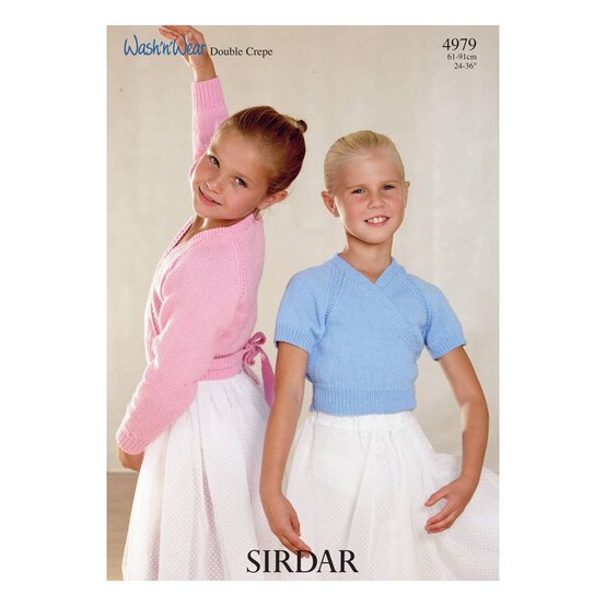 Sirdar Wash 'n' Wear Double Crepe DK Ballet Tops Digital Pattern 4979 image number 1