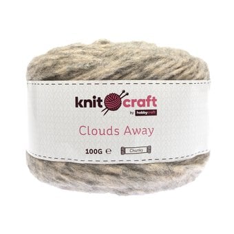 Knitcraft Taupe Clouds Away Yarn 100g