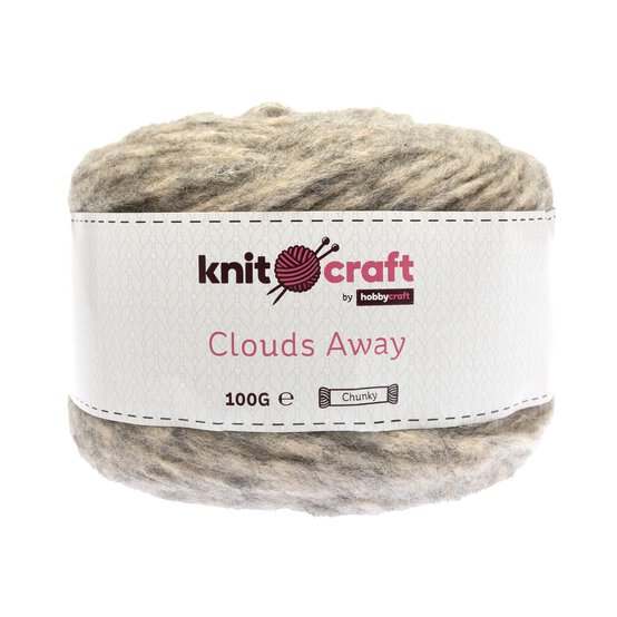Knitcraft Taupe Clouds Away Yarn 100g image number 1