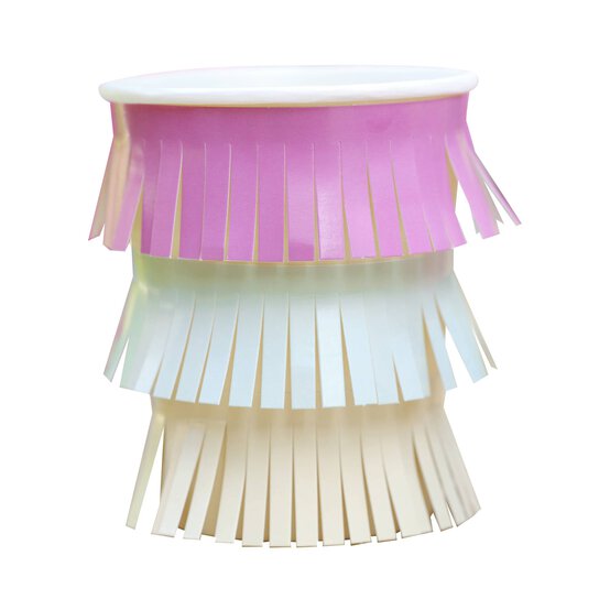 Ginger Ray Tassel Fringe Paper Cups 8 Pack image number 1