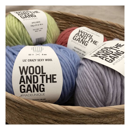 Wool and the Gang Dusty Blue Lil’ Crazy Sexy Wool 100g image number 4