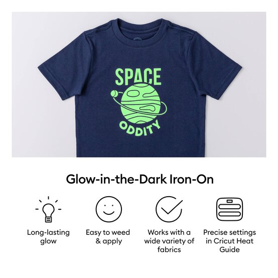 Cricut Glow in the Dark Iron-On 12 x 24 Inches image number 2