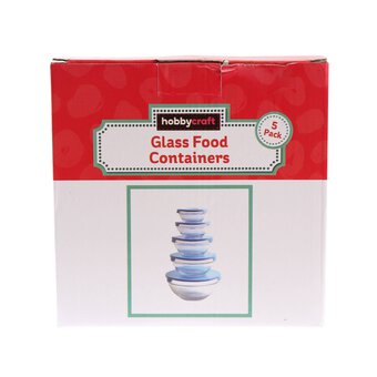 Glass Food Containers 5 Pack
