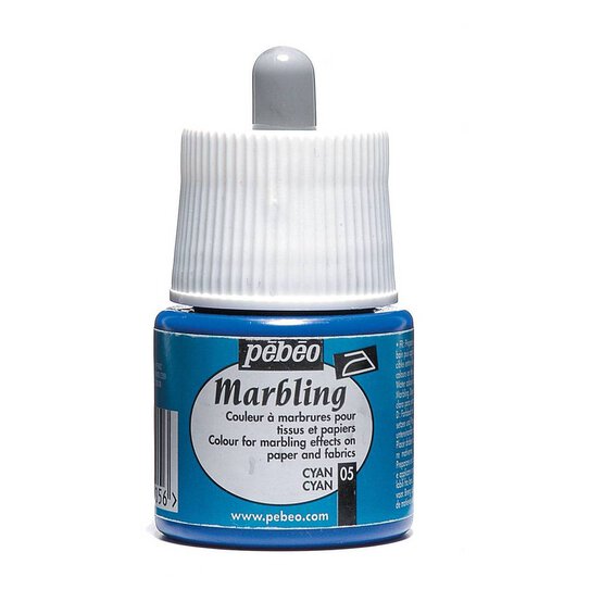 Pebeo Cyan Marbling Ink 45ml image number 1