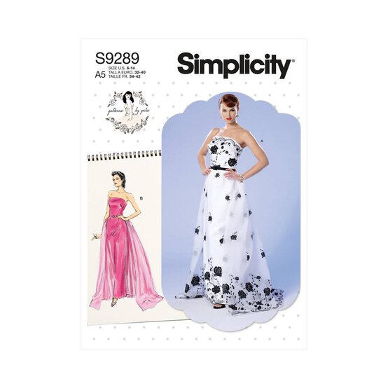 Simplicity Strapless Dress Sewing Pattern S9288 (14-22) image number 1