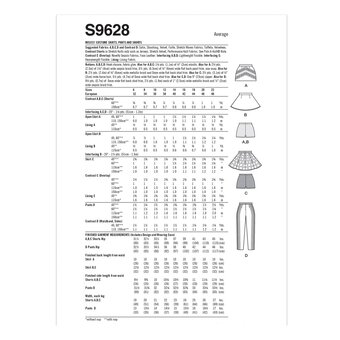 Simplicity Women's Costume Sewing Pattern S9628 (H5 6-14)