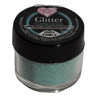 Rainbow Dust Turquoise Edible Glitter 5g