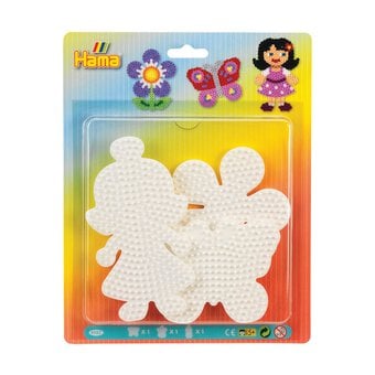 Hama Large Butterfly and Doll Pegboards 3 Pack