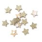 Gold Glitter Wooden Stars 30 Pack image number 1