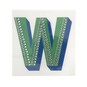 Cold Transfer and Bling Letter W Sticker Set image number 2