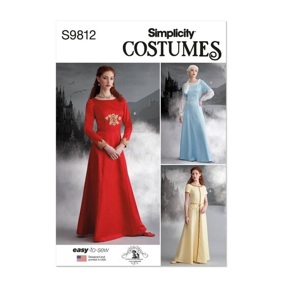 Simplicity Women's Costume  Sewing Pattern S9812 (H5 6-14) image number 1