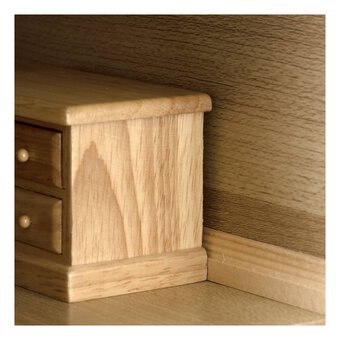 Doll&rsquo;s House Unpainted Light Wood Skirting Boards 6 Pack