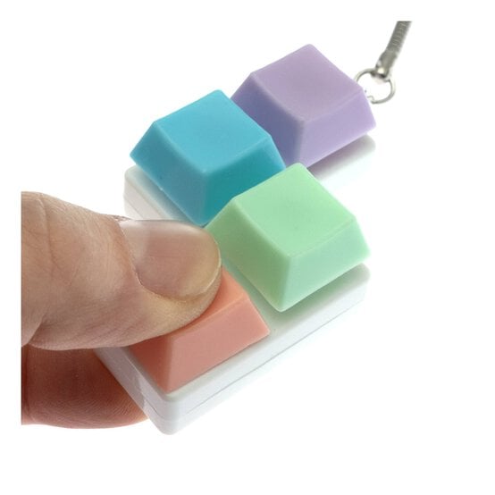 Pastel Keyboard Fidget Keyring image number 3