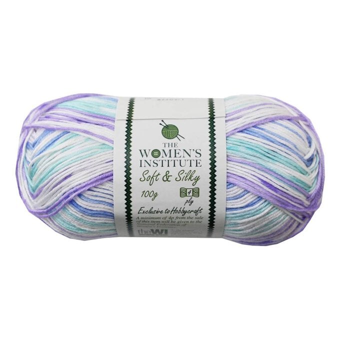 Women's Institute Mermaid Mix Soft and Silky 4 Ply Yarn 100g image number 1