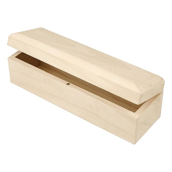 Wooden Oblong Box 20cm x 6cm x 6cm image number 1