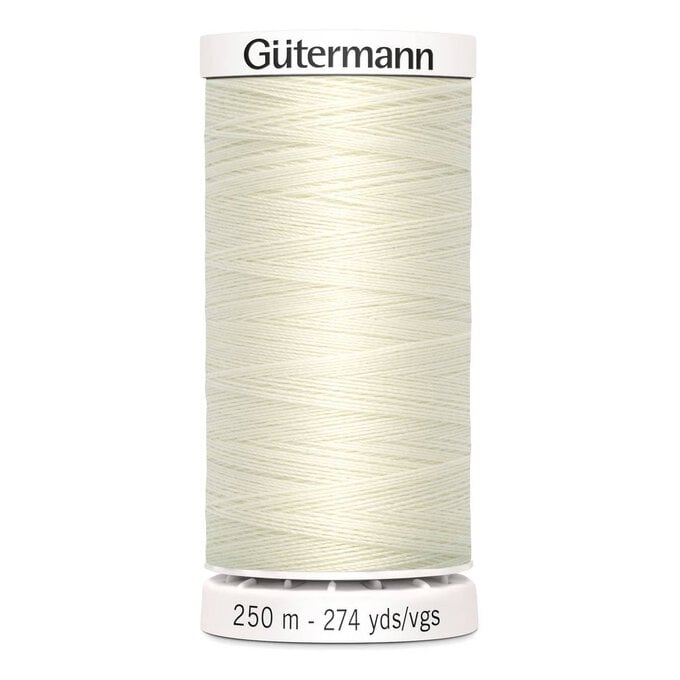 Gutermann White Sew All Thread 250m (1) image number 1