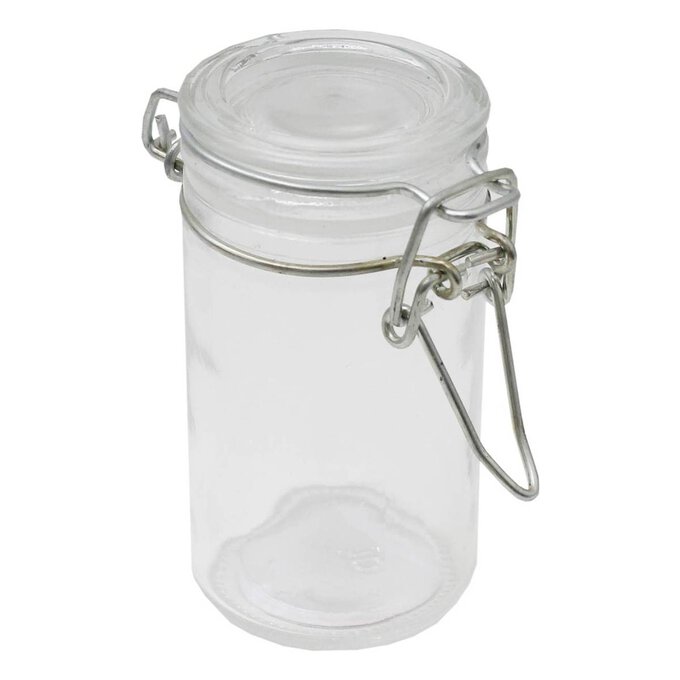 Clear Clip-Top Glass Jar 80ml image number 1