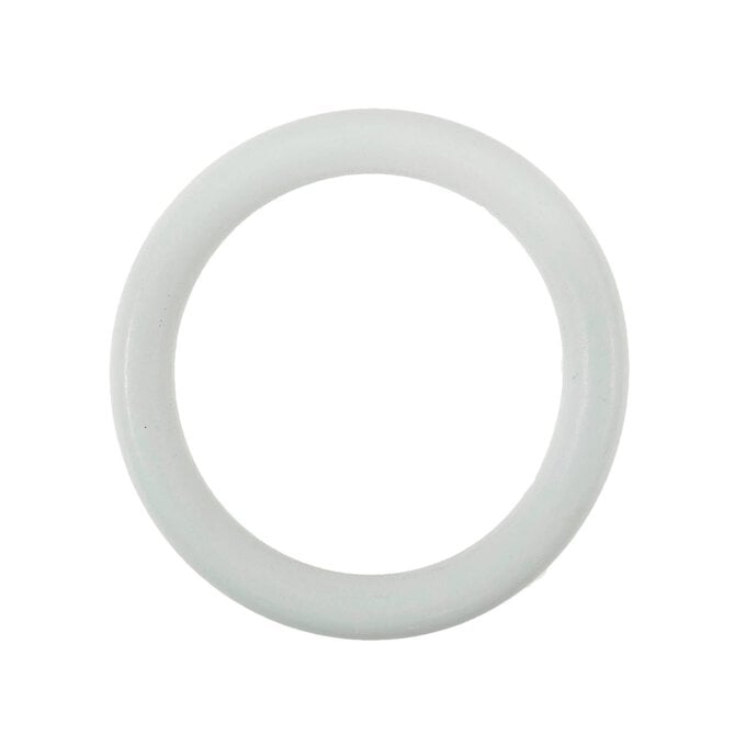 Trimits White Wooden Craft Ring 10cm image number 1