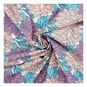 Purple Floral Polycotton Fabric by the Metre image number 1