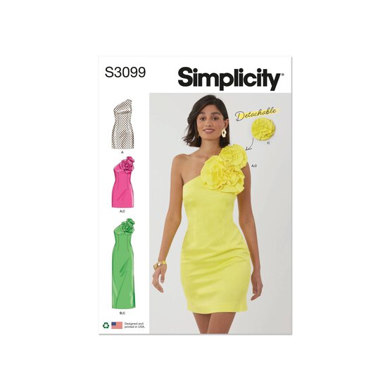 Simplicity Women’s Petite Dress Sewing Pattern S3099 (12-20) image number 1