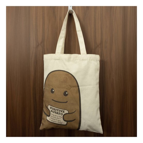 Small Positive Potato Tote Bag image number 2