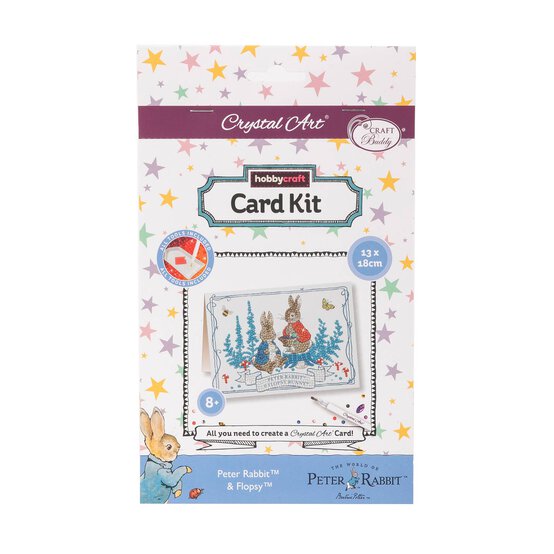 Crystal Art Peter and Flopsy Card Kit image number 1