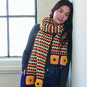 How to Crochet an Autumn Granny Square Scarf image number 1